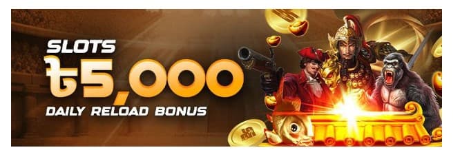 Slots Games 25% Daily Reload Bonus 5,000 BDT